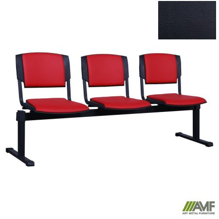 Стілець офісний AMF Призма-3 чорний Скаден чорний (019951)